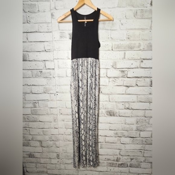 PCEAIIH Women's Casual Loose Fit Maxi Dresses with Pockets Snakes Print - Picture 2 of 9